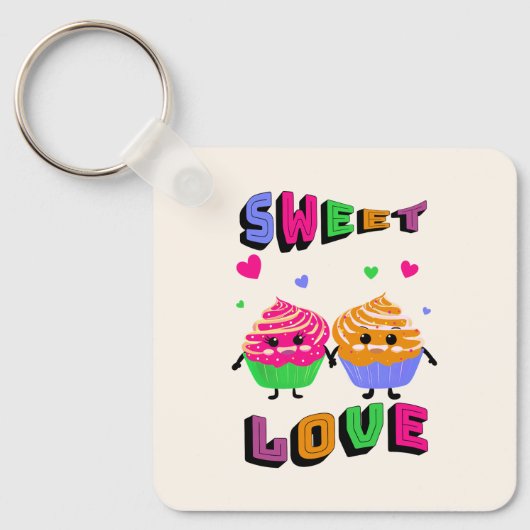 Cute cupcakes sleutelhanger (Voorkant)