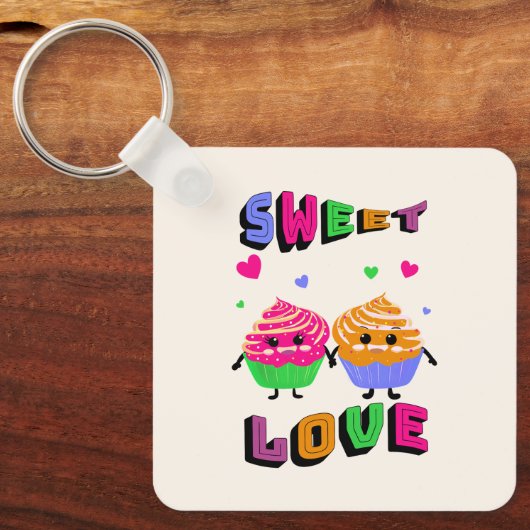 Cute cupcakes sleutelhanger (Voorkant)