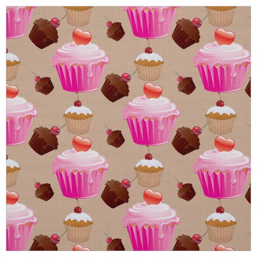 Cute Cupcakes Stof (Swatch)