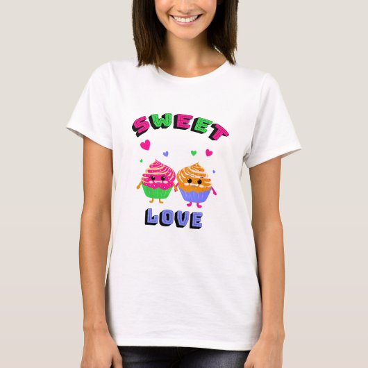 Cute cupcakes t-shirt (Voorkant)