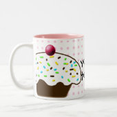 Cute Cupcakes Tweekleurige Koffiemok (Links)