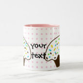 Cute Cupcakes Tweekleurige Koffiemok (Center)