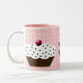 Cute Cupcakes Tweekleurige Koffiemok (Links)