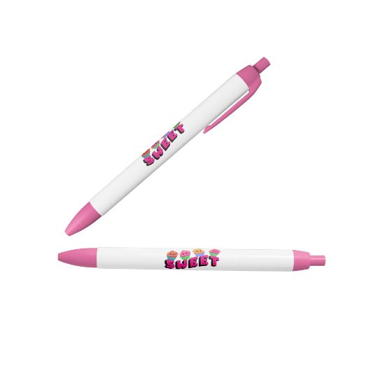 Cute cupcakes zwarte inkt pen