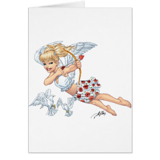 Cute Cupid Angel met Love Arrow van Al Rio