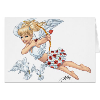 Cute Cupid Angel met Love Arrow van Al Rio