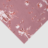 Cute  Cupid Angels Floral Roos Gold Tissuepapier (Detail)