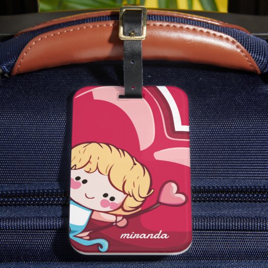 Cute Cupid Bagagelabel (Voorkant Insitu 2)