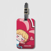 Cute Cupid Bagagelabel (Voorkant (verticaal))