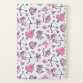 Cute Cupid Bow Arrow Heart Doodle  Love Notitieboek (Achterkant)