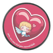 Cute Cupid Hockey Puck (Voorkant)