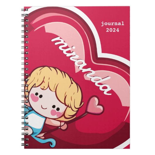 Cute Cupid Notitieboek (Voorkant)