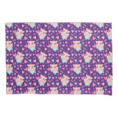 Cute Cupid Pig Whit Heart Patroon Kussensloop (Voorkant)