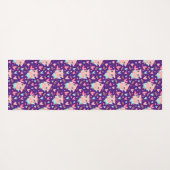 Cute Cupid Pig Whit Heart Patroon Yogamat (Achterkant (horizontaal))