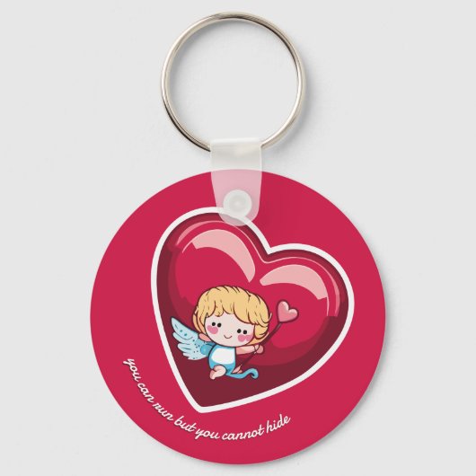 Cute Cupid Sleutelhanger (Voorkant)