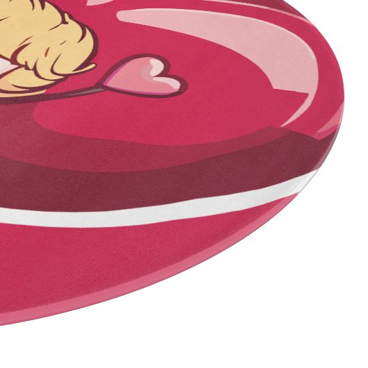 Cute Cupid Snijplank (Hoek)