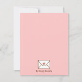 Cute Cupid Valentijnsdag Party-uitnodigingen Kaart (Achterkant)