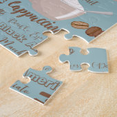 Cute Cups Cream Caffeine Graans Brown Heart Legpuzzel (Zijkant)