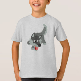Cute curieuze Cartoon Wolf Children T-Shirt