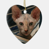 Cute curios sphynx kitten keramisch ornament (Rechts)
