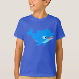 Cute curious Cartoon Dolphin Children T-Shirt
