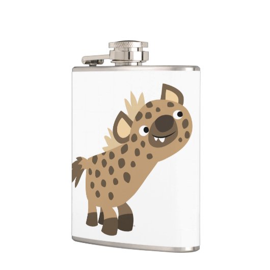 Cute Curious Cartoon Hyena Hip Flask Heupfles (Links)