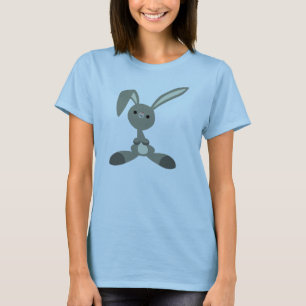 Cute Curious Cartoon Rabbit Women T-Shirt
