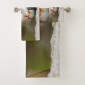 Cute curious Cat Kitten Prys Eyes Head Photo Pet Bad Handdoek (Insitu)