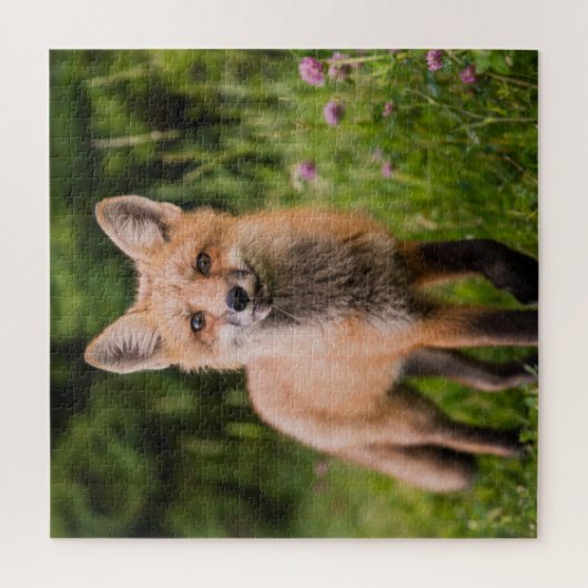 Cute Curious Red Fox Legpuzzel (Verticaal)