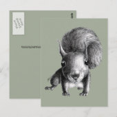 Cute Curious Squirrel Briefkaart (Voorkant / Achterkant)