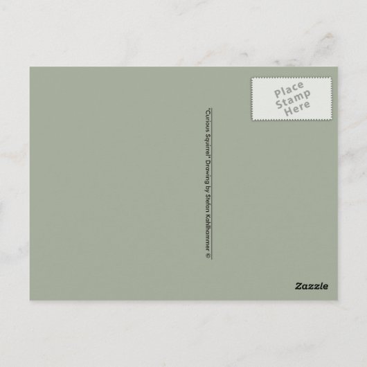 Cute Curious Squirrel Briefkaart (Achterkant)