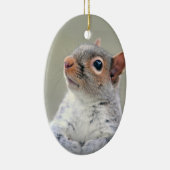 Cute Curious Squirrel Foto Keramisch Ornament (Rechts)