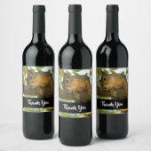 Cute & Curious Squirrel Natuur Foto - Hartelijk da Wijn Etiket (Flessen)