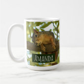 Cute Curious Squirrel Natuur Fotografie Koffiemok (Links)