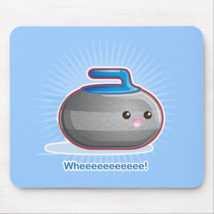 Cute Curling Stone Muismat