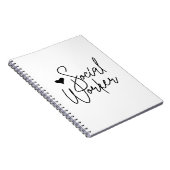 Cute Cursive Social Worker Notitieboek (Rechterzijde)