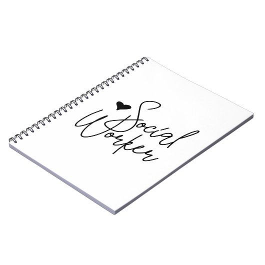 Cute Cursive Social Worker Notitieboek (Linkerzijde)