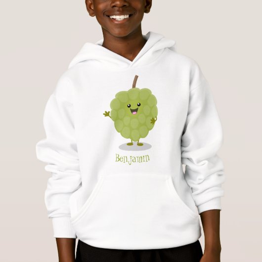 Cute custard apple cherimoya cartoon (Voorkant)