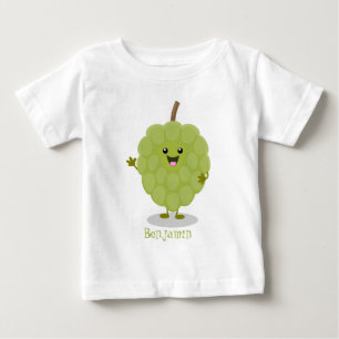Cute custard apple cherimoya cartoon