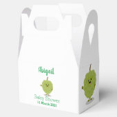 Cute custard apple cherimoya cartoon bedankdoosjes (Geopend)