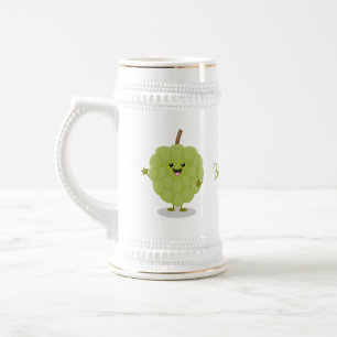 Cute custard apple cherimoya cartoon bierpul