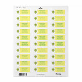 Cute custard apple cherimoya cartoon etiket (Full Sheet)