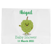Cute custard apple cherimoya cartoon groot cadeauzakje (Achterkant)