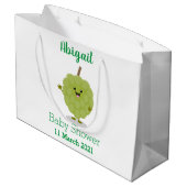 Cute custard apple cherimoya cartoon groot cadeauzakje (Achterkant Gekanteld)