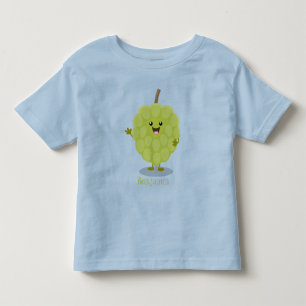 Cute custard apple cherimoya cartoon kinder shirts