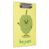 Cute custard apple cherimoya cartoon klembord (Rechts)