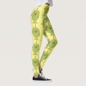 Cute custard apple cherimoya cartoon leggings (Rechts)