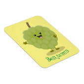 Cute custard apple cherimoya cartoon magneet (Rechterzijde)