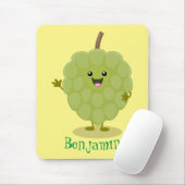 Cute custard apple cherimoya cartoon muismat (Met muis)