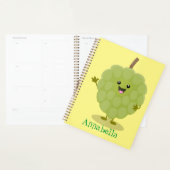 Cute custard apple cherimoya cartoon planner (Display)